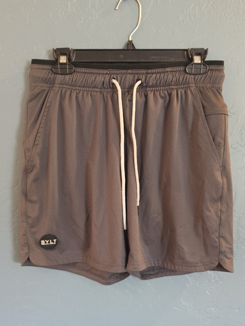 BYLT Basics Gray Athletic Drawstring Shorts